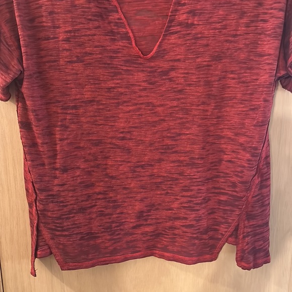 We the Free Free People Women’s Short Sleeve Burnout Tee T-Shirt Red Size XS - Picture 4 of 7